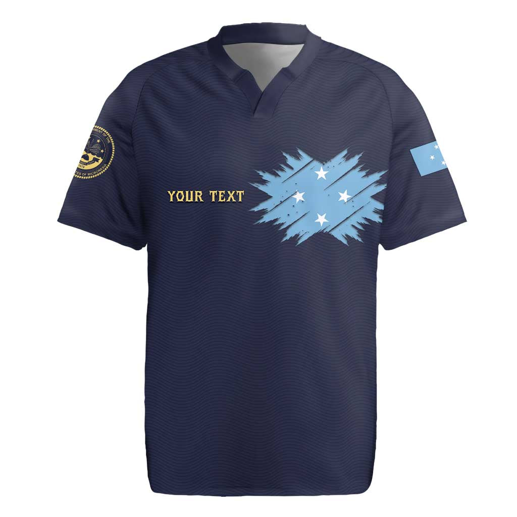 Personalised Federated States Of Micronesia Rugby Jersey FSM Passport - Polynesian Pride