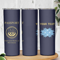 Personalised Federated States Of Micronesia Skinny Tumbler FSM Passport LT05 - Polynesian Pride