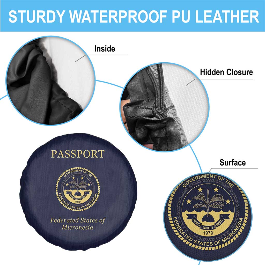 Federated States Of Micronesia Spare Tire Cover FSM Passport - Polynesian Pride
