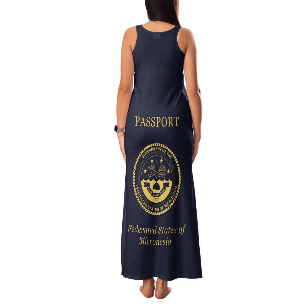 Personalised Federated States Of Micronesia Tank Maxi Dress FSM Passport - Polynesian Pride