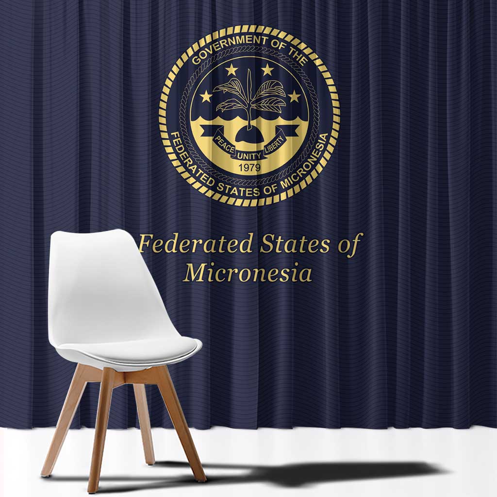 Federated States Of Micronesia Window Curtain FSM Passport - Polynesian Pride
