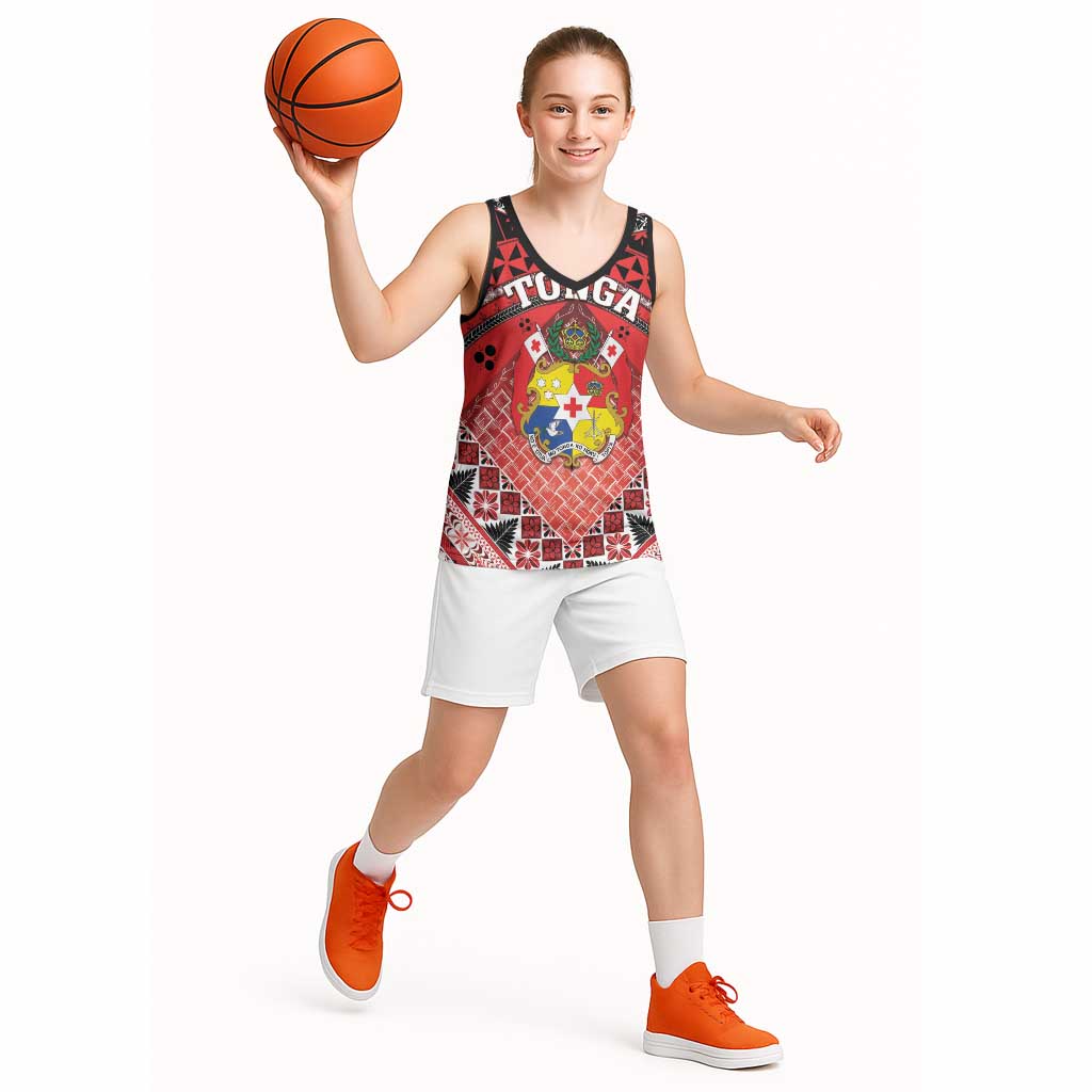 Personalised Tonga Constitution Day Basketball Jersey 150 Years Jubilee - Polynesian Pride