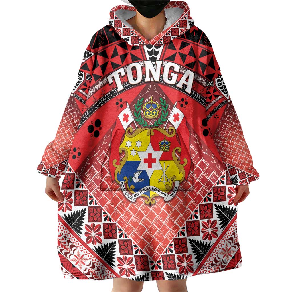 Personalised Tonga Constitution Day Wearable Blanket Hoodie 150 Years Jubilee LT05 - Polynesian Pride