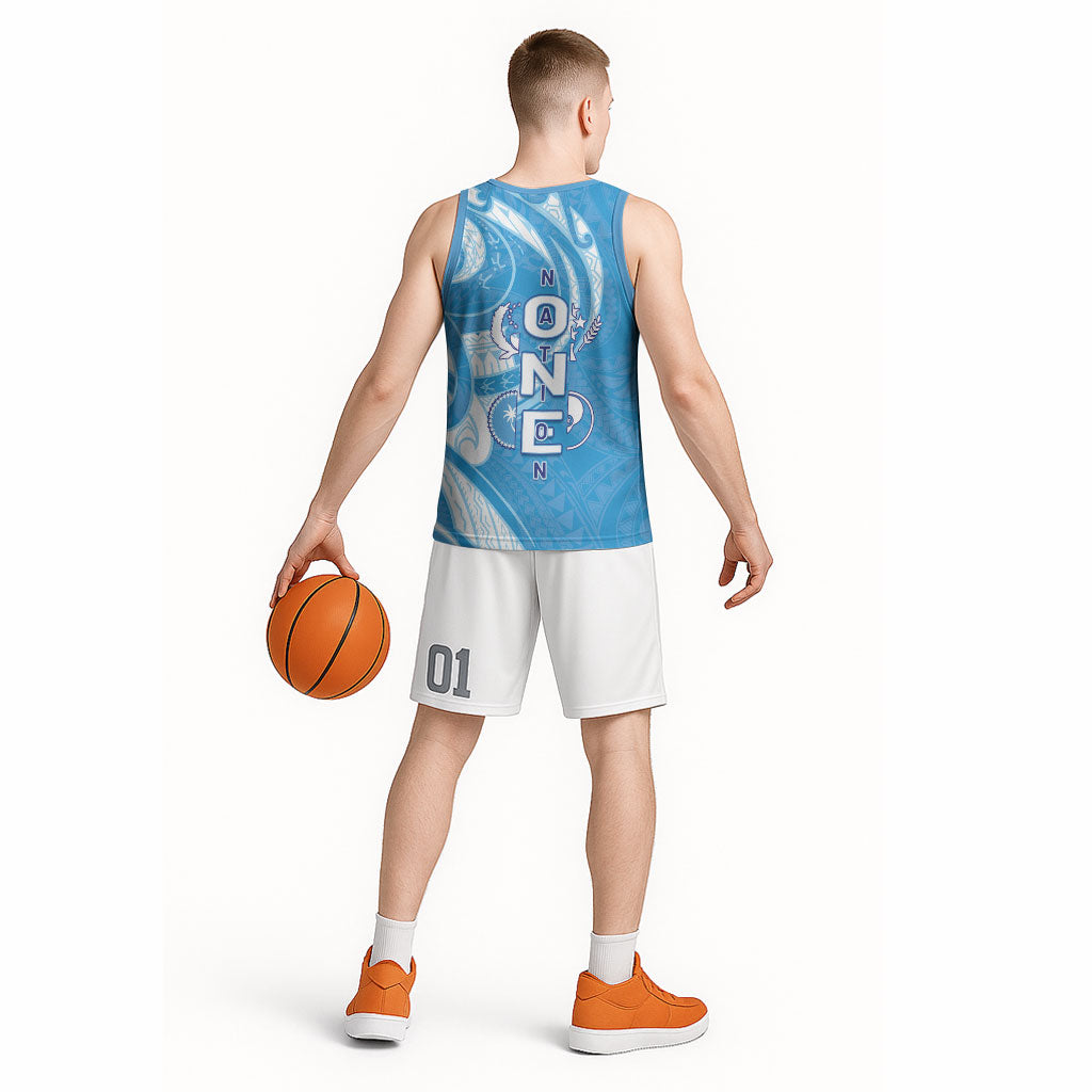 FSM Micronesia Basketball Jersey 40th Independence Anniversary LT05 - Polynesian Pride