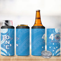 FSM Micronesia 4 in 1 Can Cooler Tumbler 40th Independence Anniversary LT05 - Polynesian Pride
