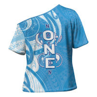 FSM Micronesia Cross Shoulder Shirt 40th Independence Anniversary LT05 - Polynesian Pride