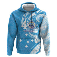 FSM Micronesia Hoodie 40th Independence Anniversary LT05 Pullover Hoodie Blue - Polynesian Pride