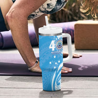 FSM Micronesia Tumbler With Handle 40th Independence Anniversary LT05 - Polynesian Pride