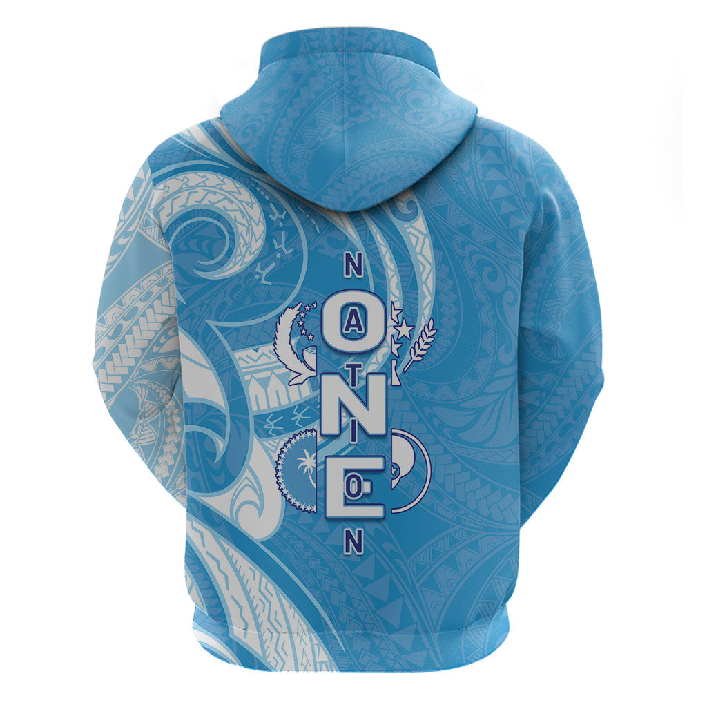 FSM Micronesia Zip Hoodie 40th Independence Anniversary LT05 - Polynesian Pride