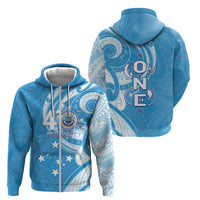 FSM Micronesia Zip Hoodie 40th Independence Anniversary LT05 - Polynesian Pride