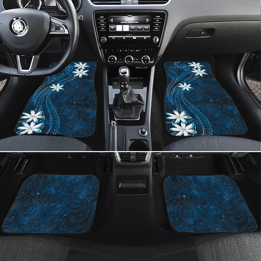 Tahiti Matarii Car Mats Tahitian Spring Blue Galaxy LT05 Set 4pcs Blue - Polynesian Pride