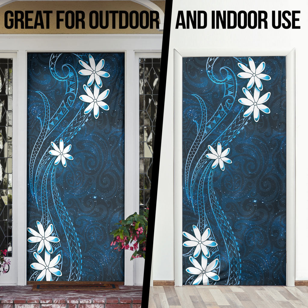Tahiti Matarii Door Cover Tahitian Spring Blue Galaxy LT05 - Polynesian Pride
