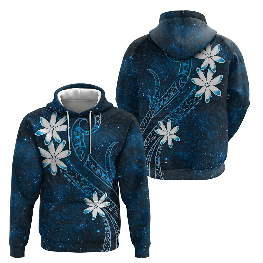 Tahiti Matarii Hoodie Tahitian Spring Blue Galaxy LT05 - Polynesian Pride