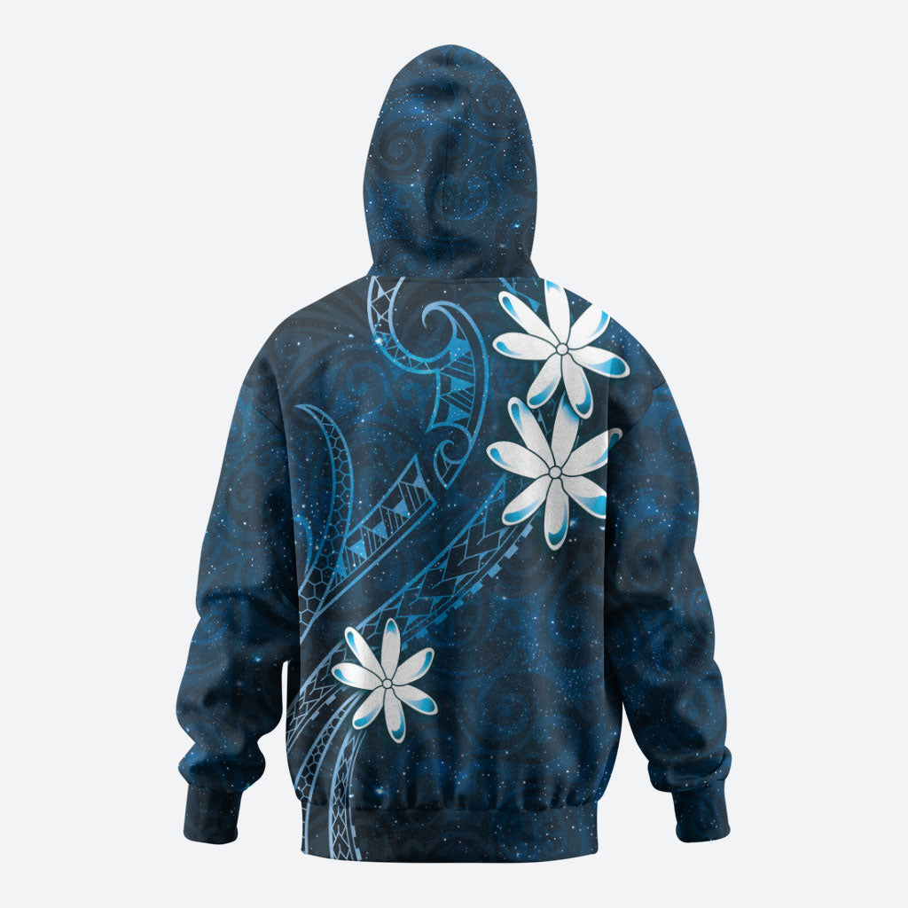 Tahiti Matarii Hoodie Tahitian Spring Blue Galaxy LT05 - Polynesian Pride