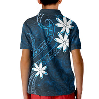 Tahiti Matarii Kid Polo Shirt Tahitian Spring Blue Galaxy LT05 - Polynesian Pride