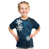 Tahiti Matarii Kid T Shirt Tahitian Spring Blue Galaxy LT05 Blue - Polynesian Pride
