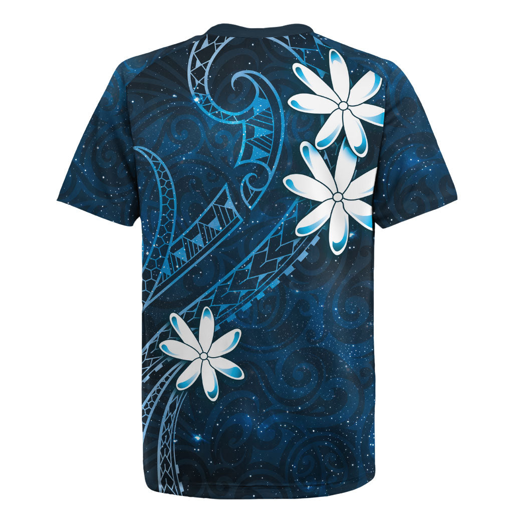 Tahiti Matarii Rugby Jersey Tahitian Spring Blue Galaxy LT05 - Polynesian Pride