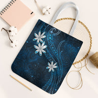 Tahiti Matarii Tote Bag Tahitian Spring Blue Galaxy LT05 White Strap One Size Blue - Polynesian Pride