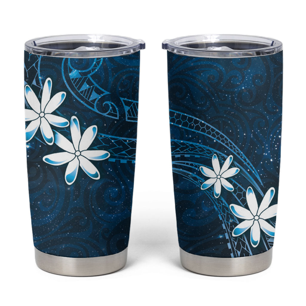 Tahiti Matarii Tumbler Cup Tahitian Spring Blue Galaxy LT05 Blue - Polynesian Pride