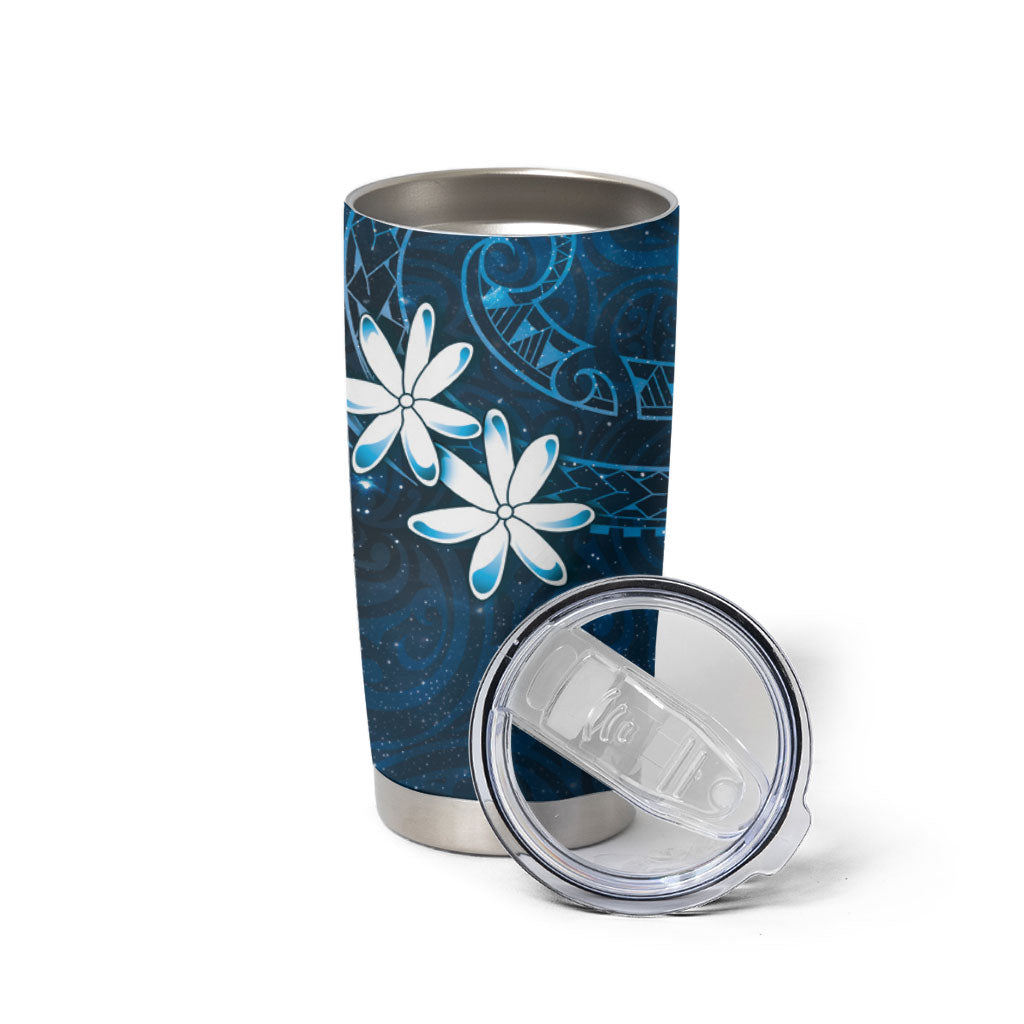 Tahiti Matarii Tumbler Cup Tahitian Spring Blue Galaxy LT05 - Polynesian Pride