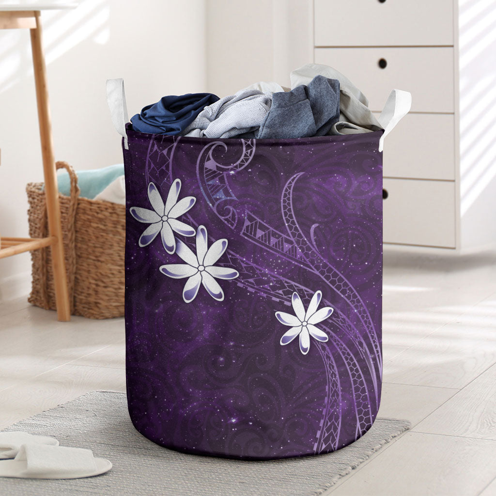 Tahiti Matarii Laundry Basket Tahitian Spring Purple Galaxy LT05 Purple - Polynesian Pride