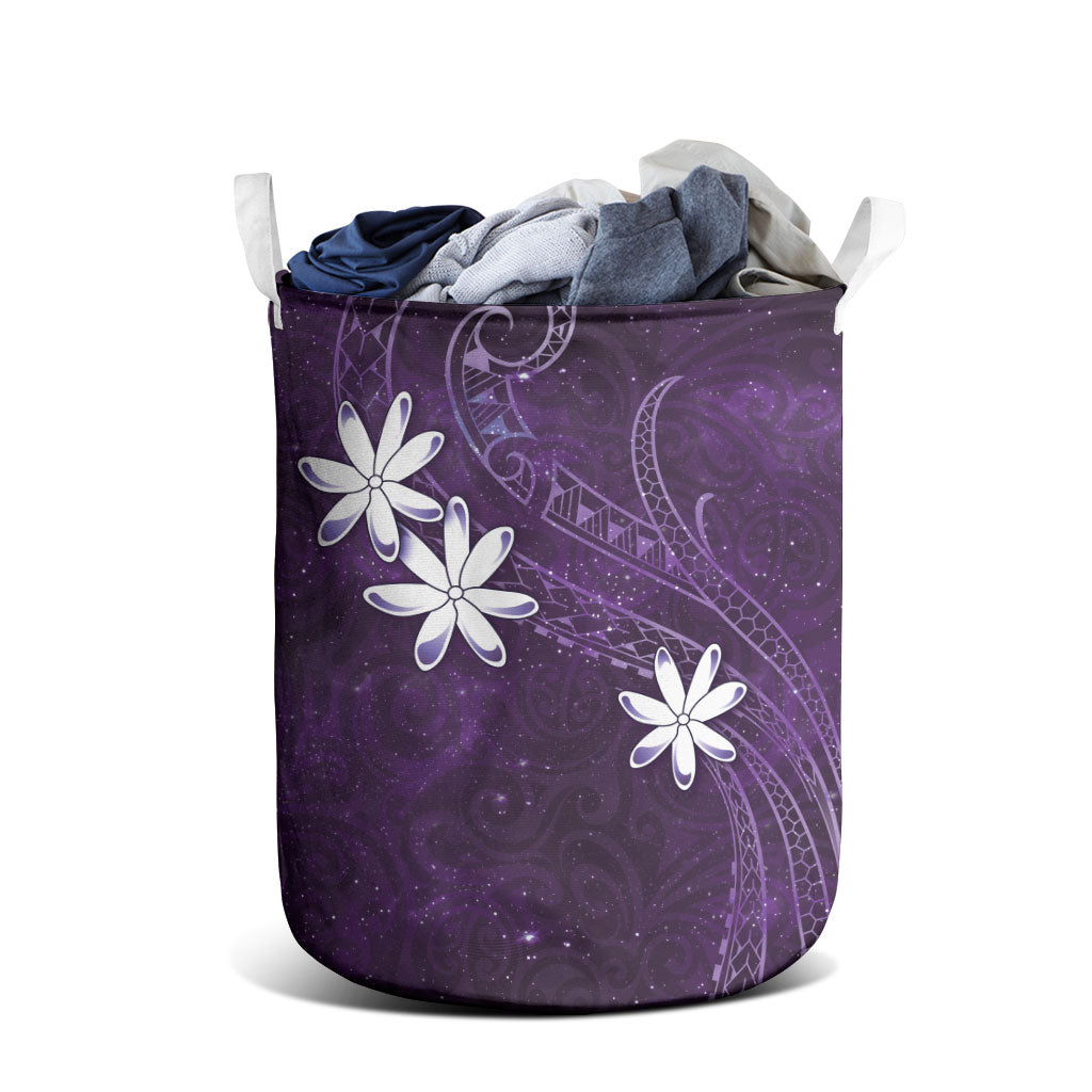 Tahiti Matarii Laundry Basket Tahitian Spring Purple Galaxy LT05 - Polynesian Pride