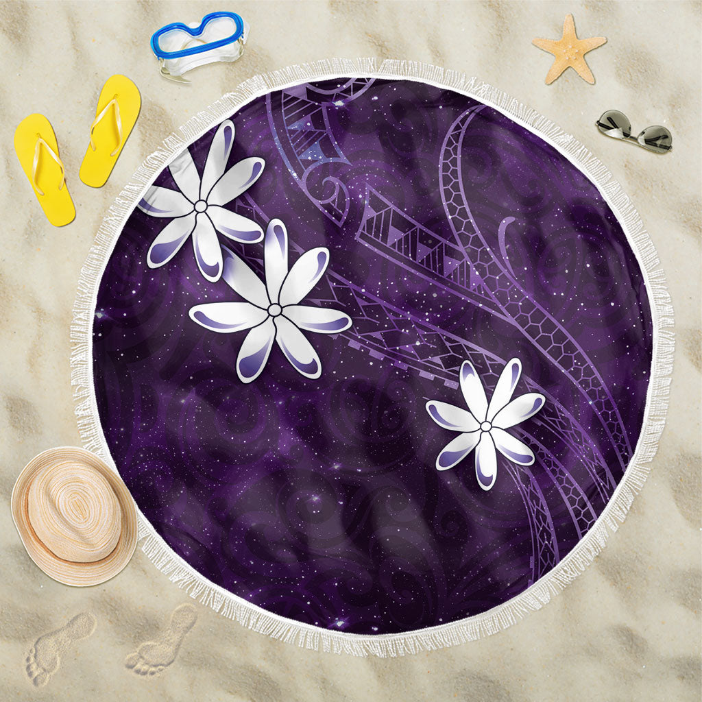 Tahiti Matarii Beach Blanket Tahitian Spring Purple Galaxy LT05 One Size 150cm Purple - Polynesian Pride