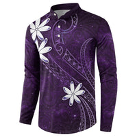 Tahiti Matarii Button Sweatshirt Tahitian Spring Purple Galaxy LT05 - Polynesian Pride