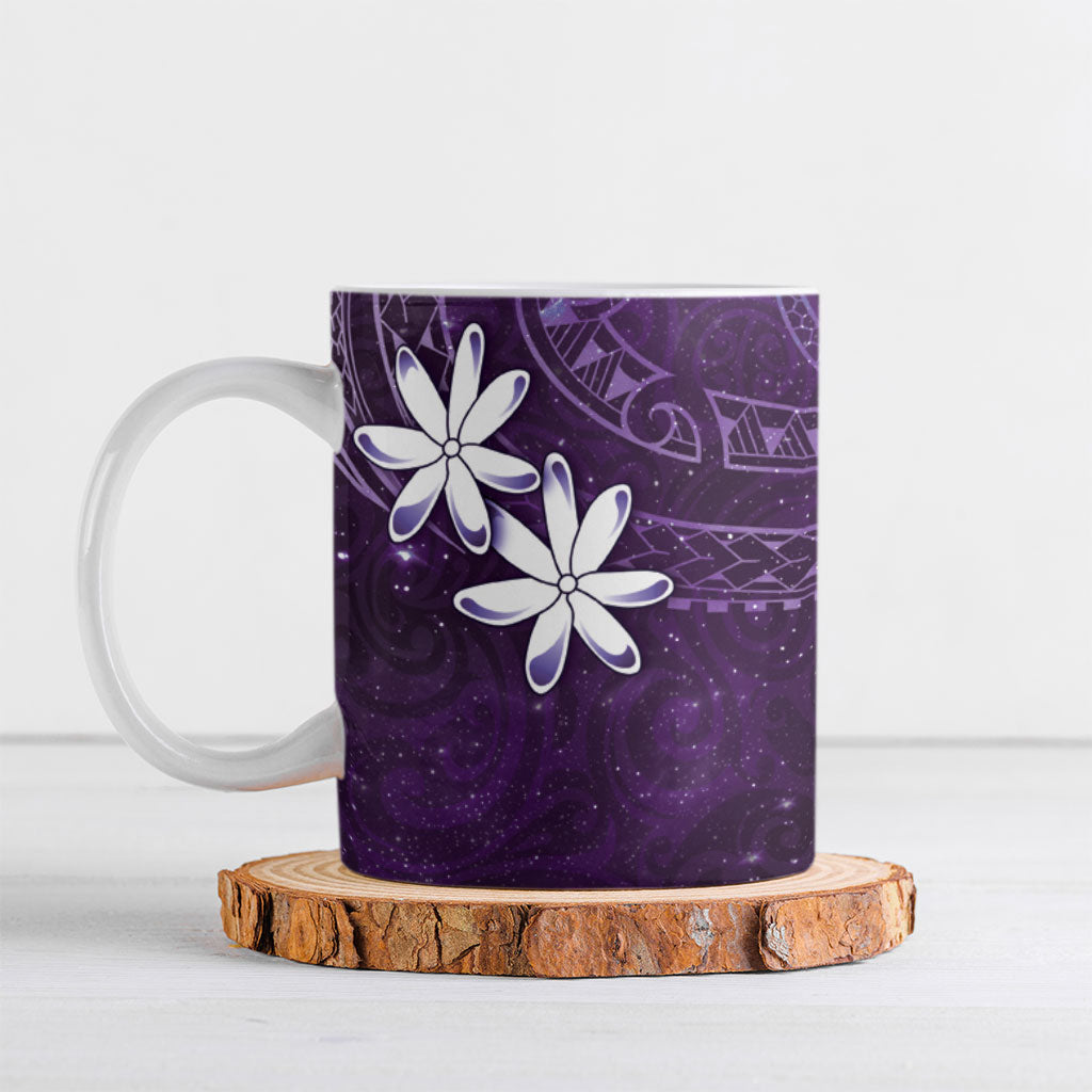 Tahiti Matarii Ceramic Mug Tahitian Spring Purple Galaxy LT05 Purple - Polynesian Pride
