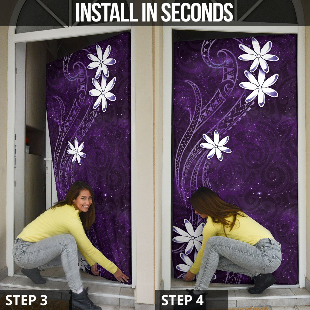Tahiti Matarii Door Cover Tahitian Spring Purple Galaxy LT05 - Polynesian Pride