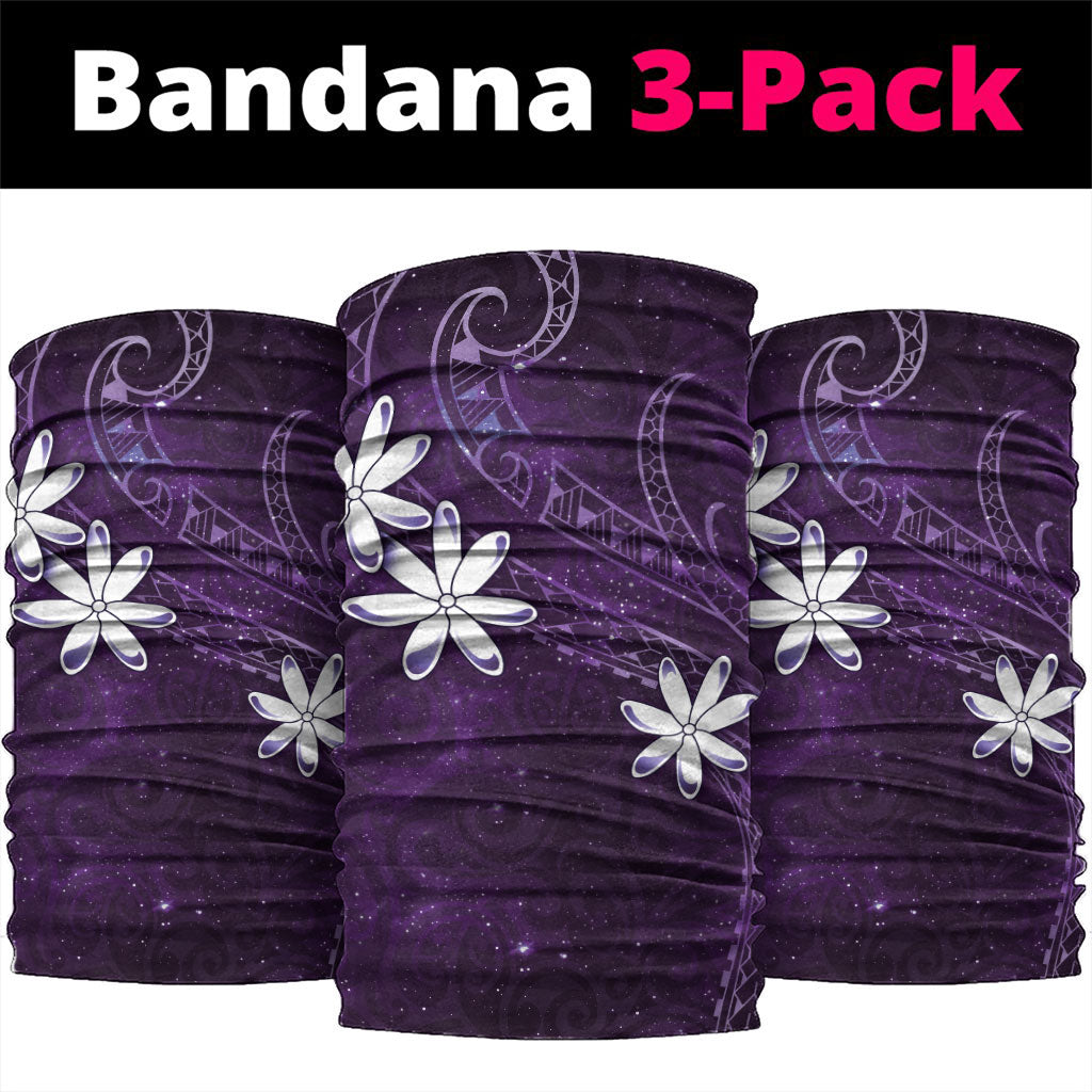 Tahiti Matarii Neck Gaiter Tahitian Spring Purple Galaxy LT05 package One Size: 25*50cm Purple - Polynesian Pride