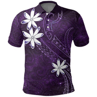 Tahiti Matarii Polo Shirt Tahitian Spring Purple Galaxy LT05 Purple - Polynesian Pride