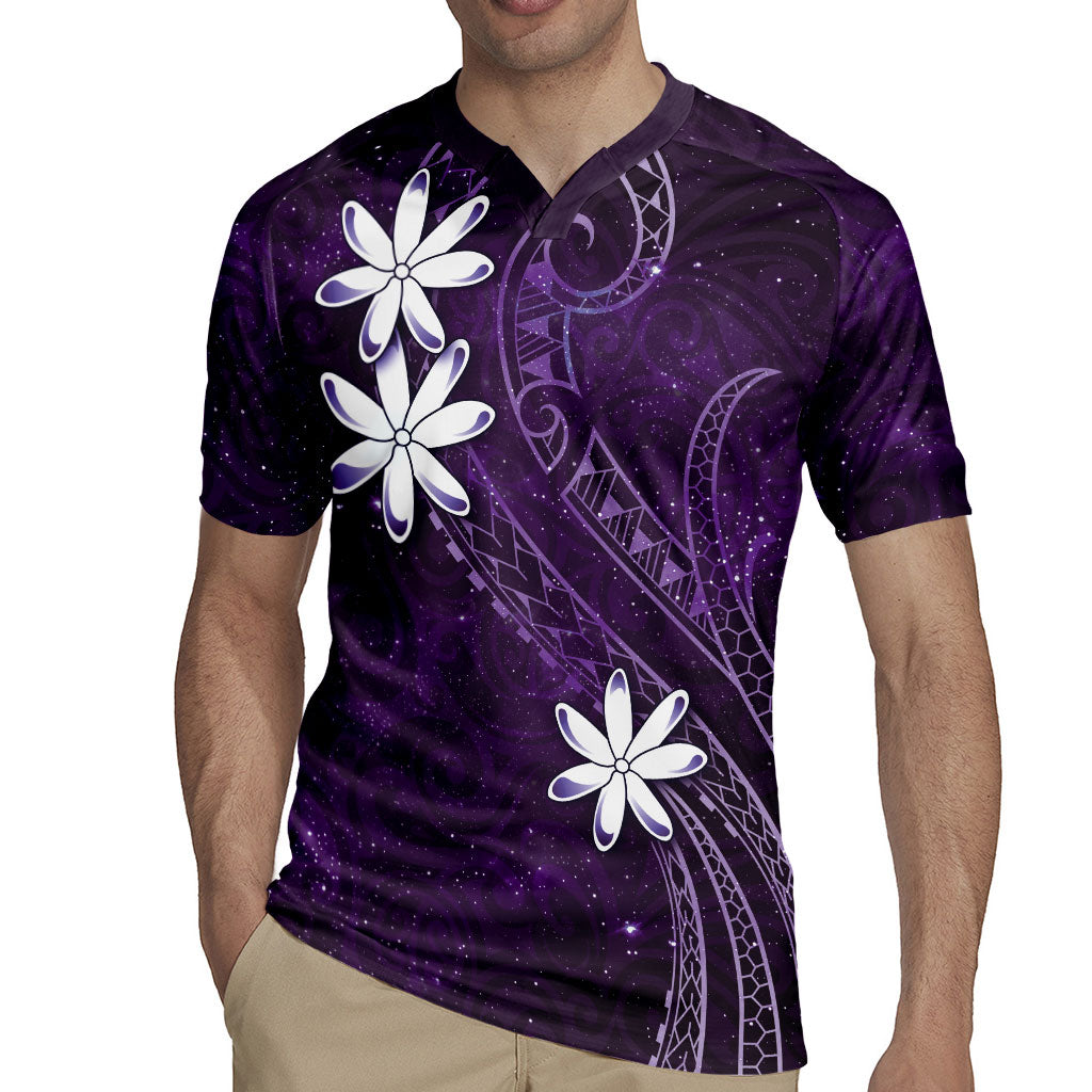 Tahiti Matarii Rugby Jersey Tahitian Spring Purple Galaxy LT05 - Polynesian Pride