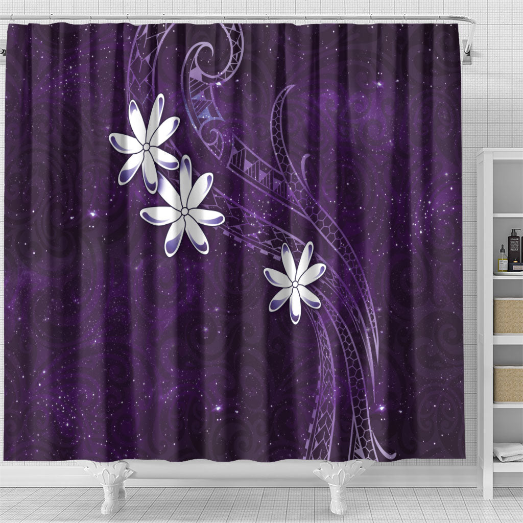 Tahiti Matarii Shower Curtain Tahitian Spring Purple Galaxy LT05 - Polynesian Pride