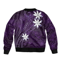Tahiti Matarii Sleeve Zip Bomber Jacket Tahitian Spring Purple Galaxy LT05 - Polynesian Pride