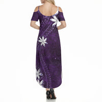 Tahiti Matarii Summer Maxi Dress Tahitian Spring Purple Galaxy LT05 - Polynesian Pride