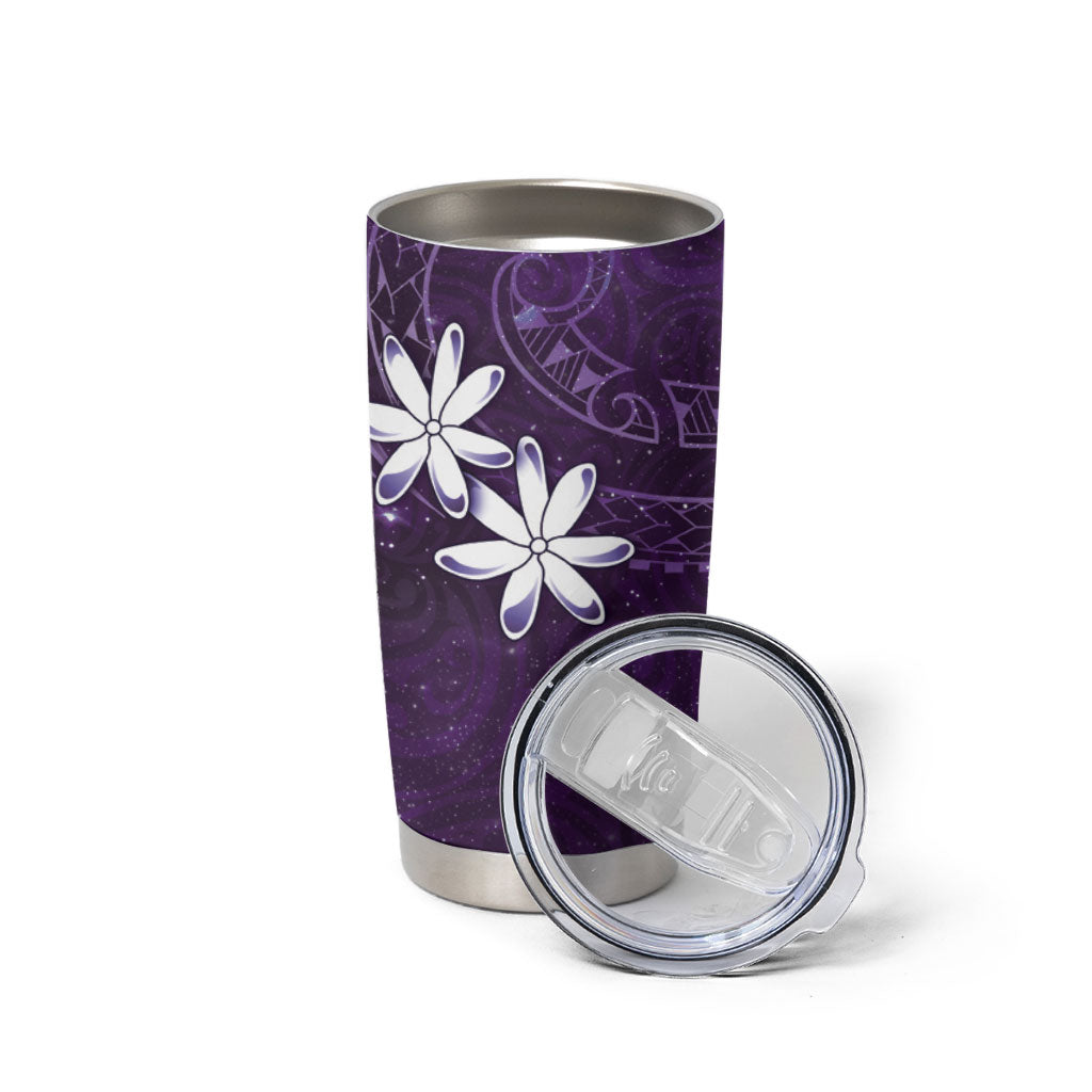 Tahiti Matarii Tumbler Cup Tahitian Spring Purple Galaxy LT05 - Polynesian Pride