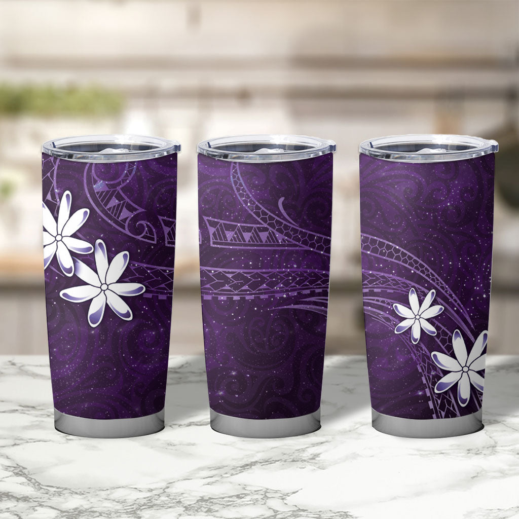 Tahiti Matarii Tumbler Cup Tahitian Spring Purple Galaxy LT05 - Polynesian Pride