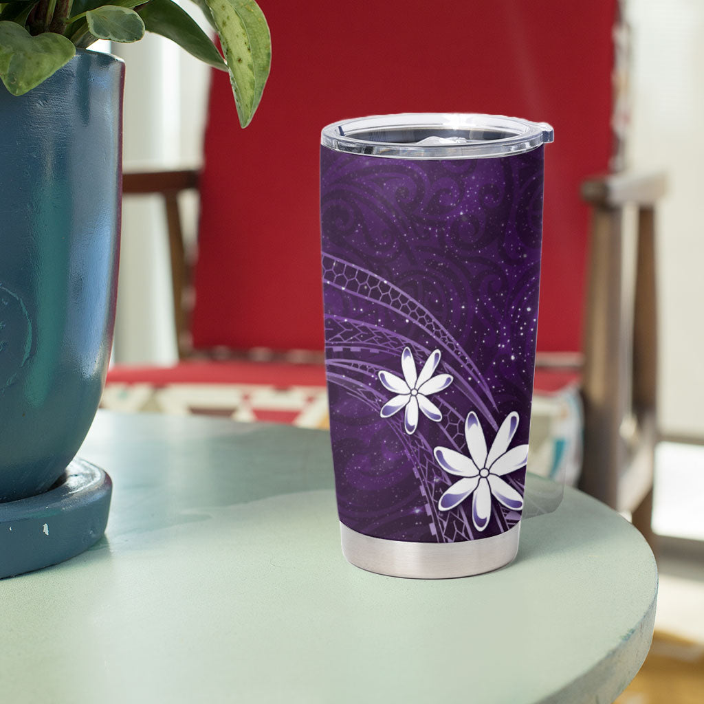 Tahiti Matarii Tumbler Cup Tahitian Spring Purple Galaxy LT05 - Polynesian Pride