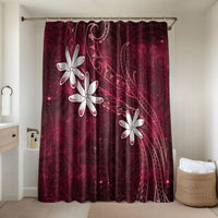 Tahiti Matarii Bathroom Set Tahitian Spring Red Galaxy LT05 Shower Curtain Only Red - Polynesian Pride