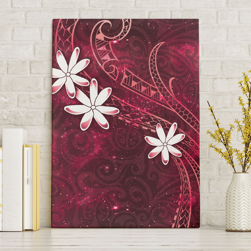Tahiti Matarii Canvas Wall Art Tahitian Spring Red Galaxy LT05 Without Frame Red - Polynesian Pride