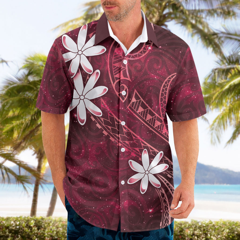 Tahiti Matarii Hawaiian Shirt Tahitian Spring Red Galaxy LT05 - Polynesian Pride