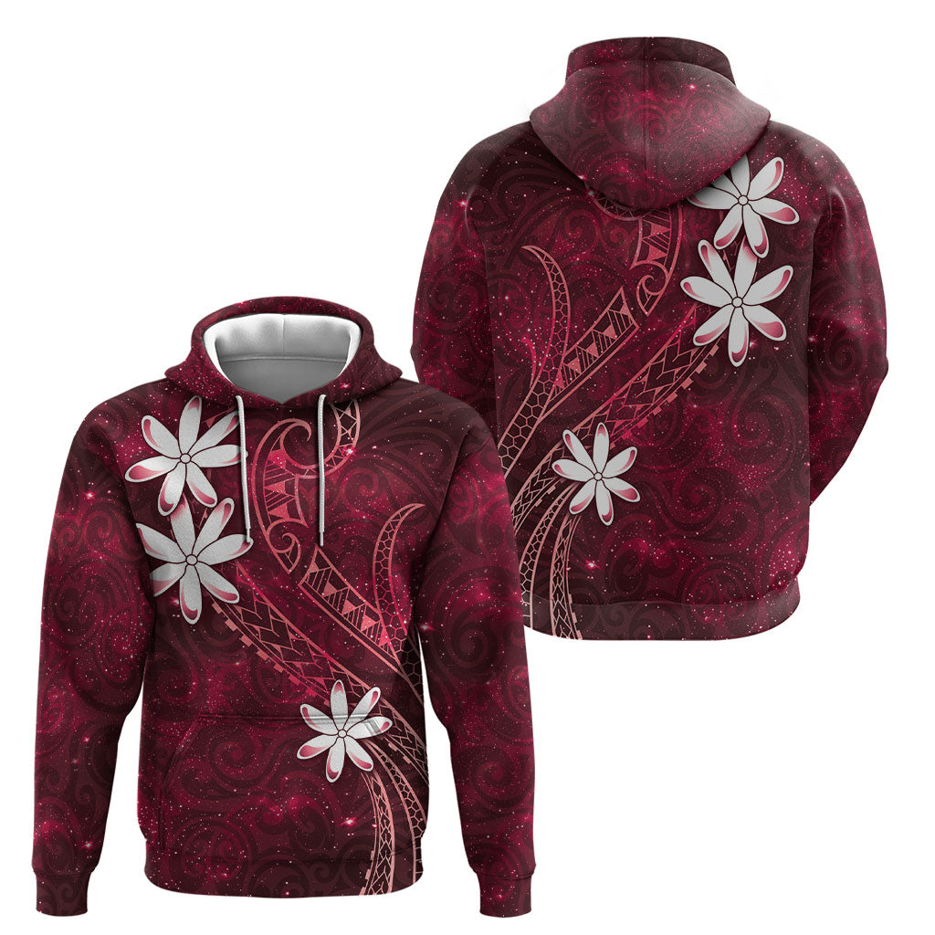 Tahiti Matarii Hoodie Tahitian Spring Red Galaxy LT05 - Polynesian Pride