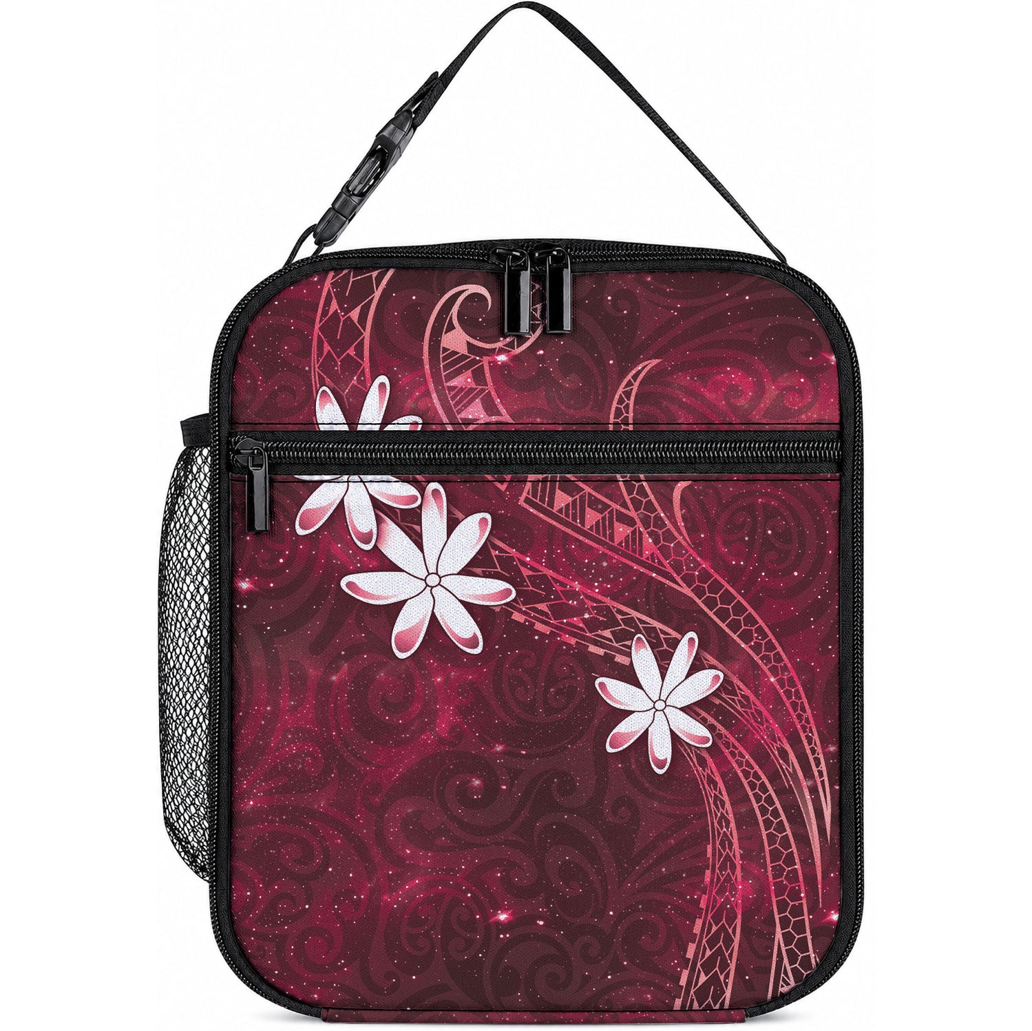 Tahiti Matarii Lunch Bag Tahitian Spring Red Galaxy LT05 10.2 × 8.3 × 4.3 inch Red - Polynesian Pride
