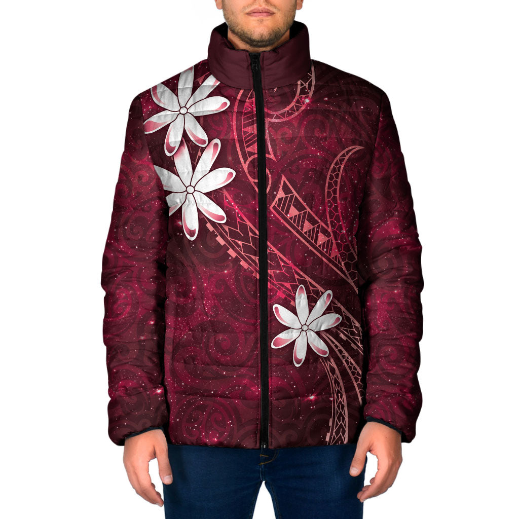Tahiti Matarii Padded Jacket Tahitian Spring Red Galaxy LT05 Men Red - Polynesian Pride