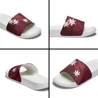 Tahiti Matarii Slide Sandals Tahitian Spring Red Galaxy LT05 - Polynesian Pride