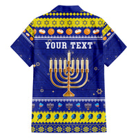 Personalised Polynesia Christmukkah Family Matching Puletasi Dress and Hawaiian Shirt Menorah With Polynesian Tribal Pattern LT05 - Polynesian Pride