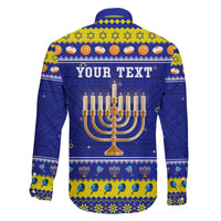 Personalised Polynesia Christmukkah Family Matching Puletasi Dress and Hawaiian Shirt Menorah With Polynesian Tribal Pattern LT05 - Polynesian Pride