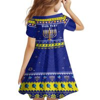 Personalised Polynesia Christmukkah Family Matching Summer Maxi Dress and Hawaiian Shirt Menorah With Polynesian Tribal Pattern LT05 - Polynesian Pride