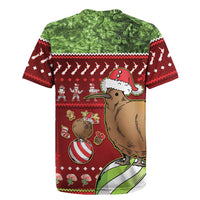 New Zealand Kiwi Christmas Rugby Jersey Paua Shell Glitter Green LT05 - Polynesian Pride